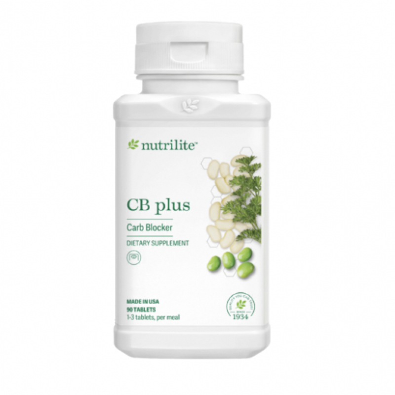 103050 Amway - Nutrilite CB Plus hỗ trợ làm chậm quá trình chuyển hóa và hạn chế hấp thu chất bột đường từ thức ăn.90 viên.Xuất xứ: Mỹ.