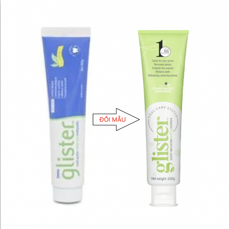 110729 Kem đánh răng trà trắng đa năng Glister 200g
