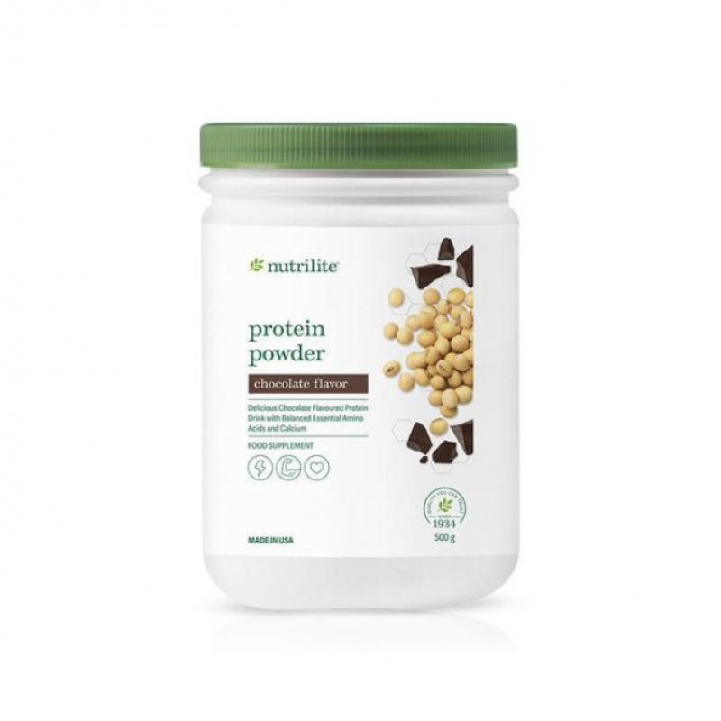 117580 Amway - TPBS Nutrilite Protein Powder - Vị Sô Cô La. 500 g.  Xuất xứ : Mỹ