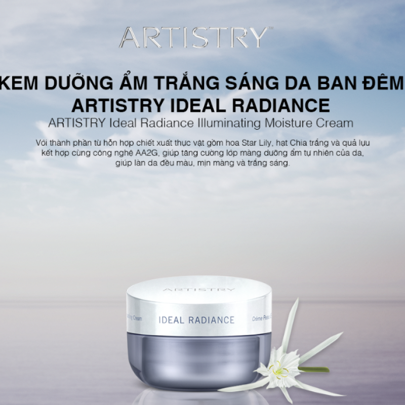 119622 Kem dưỡng ẩm trắng sáng da ban đêm Artistry Ideal Radiance 50ml . Xuất xứ: Mỹ.