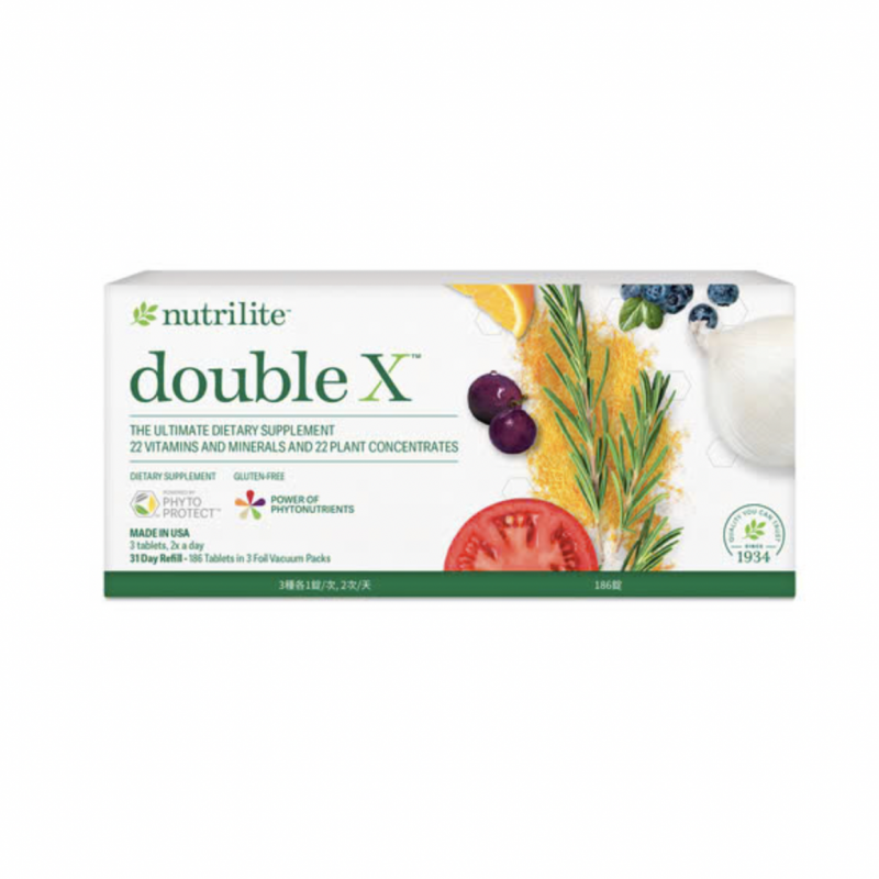 120844 Amway Nutrilite Double X -Viên đa vitamin (không bao gồm khay đựng sản phẩm) . 186 viên . Xuất xứ: Mỹ