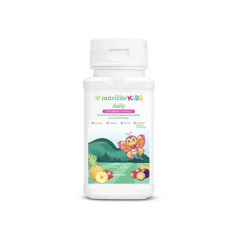 123043 Amway Nutrilite™ Kids Daily.Bổ sung 13 vitamin và 5 khoáng chất cần thiết.60 viên.Xuất xứ: Hoa Kỳ.