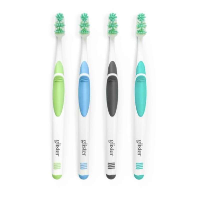 124109 Bàn chải đánh răng lông mềm Glister Multi-Action Soft Toothbrush hộp gồm 4 bàn chải Xuất xứ: Đức 
