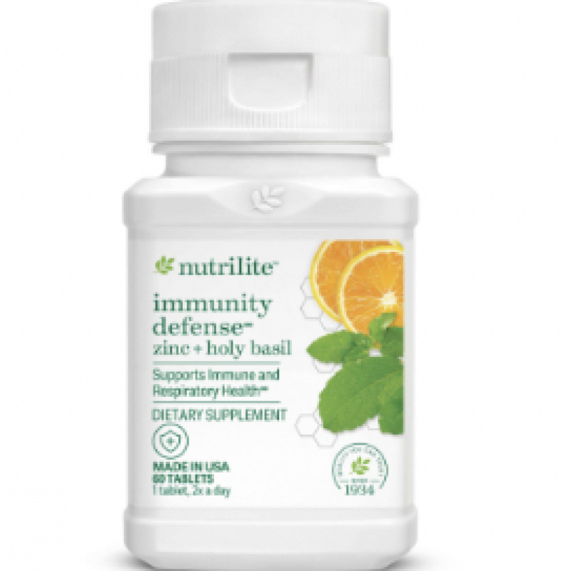 125394 Amway Nutrilite Immunity Defense ZinC + Holy Basil.60 viên.Xuất xứ: Hoa Kỳ.