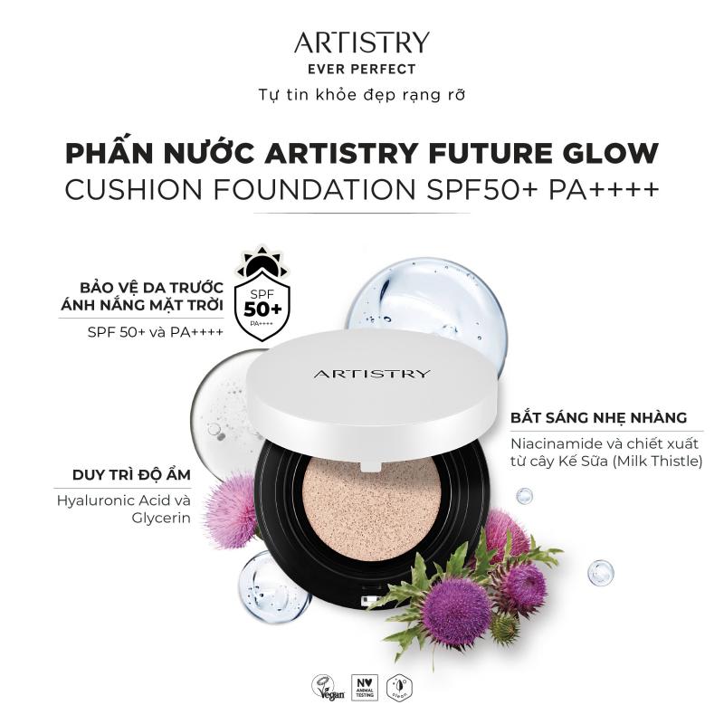 127469 Phấn nước Artistry Future Glow Cushion Foundation SPF 50+ PA++++ - Màu N21.Xuất xứ: Hàn Quốc