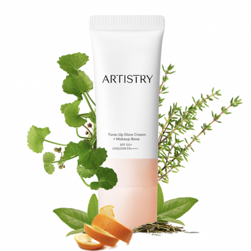 311434 Kem lót chống nắng nâng tông Artistry Tone-Up Glow Cream + Makeup Base SPF 50+ UVA/UVB PA++++.Xuất xứ Hàn Quốc 40ml