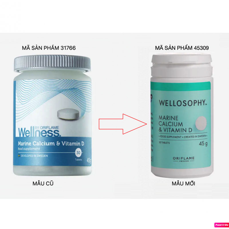 31766 45309 Oriflame – Thực Phẩm Bổ Sung Canxi & Vitamin D – Wellness By Oriflame – 30 Viên