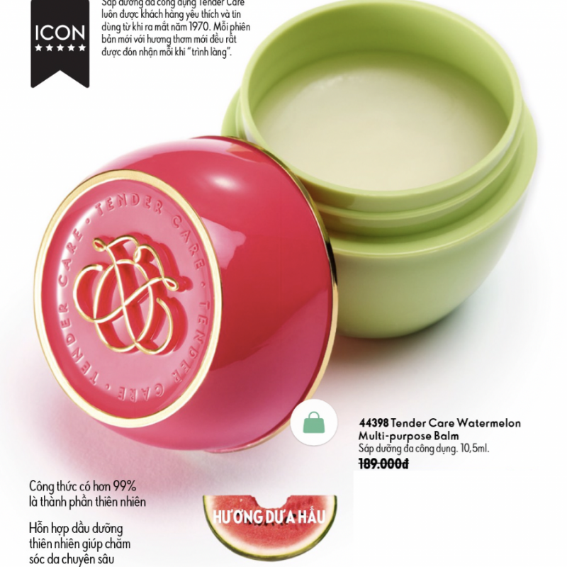 44398 Sáp dưỡng đa công dụng Tender Care Watermelon Multi-purpose Balm
