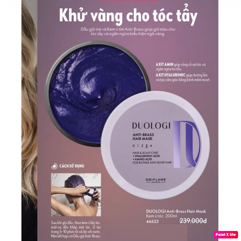 46623 Kem ủ dành cho tóc tẩy nhuộm DUOLOGI Anti-Brass Hair Mask.200ml