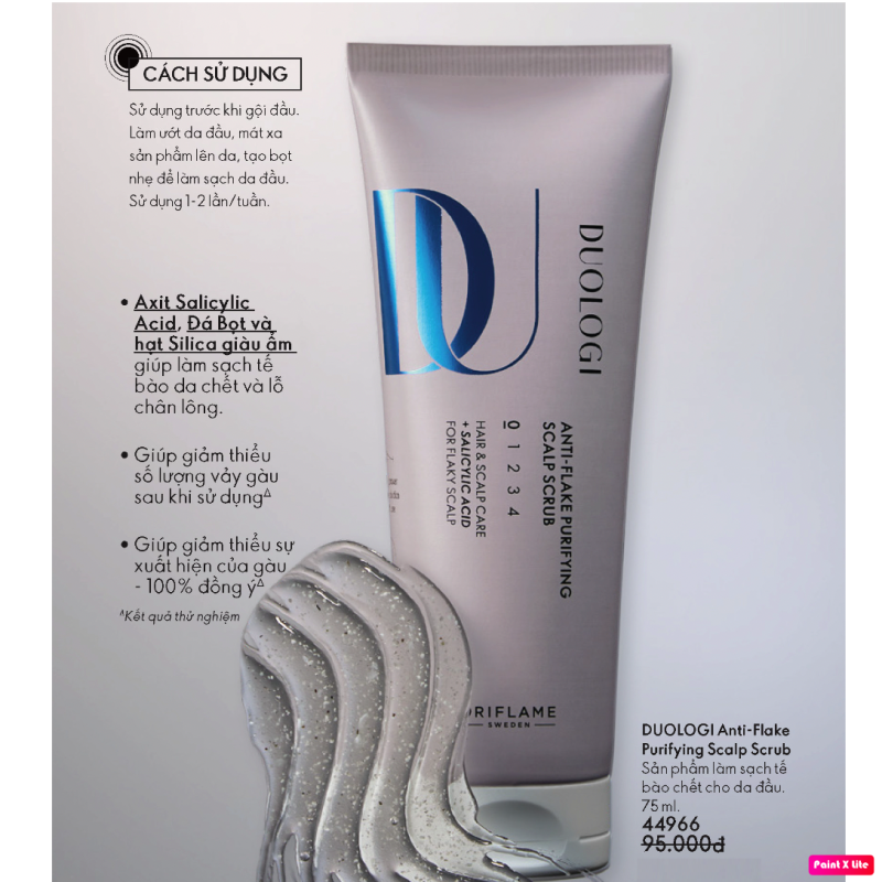 44966 Gel làm sạch tế bào chết cho da đầu DUOLOGI Anti-Flake Purifying Scalp Scrub