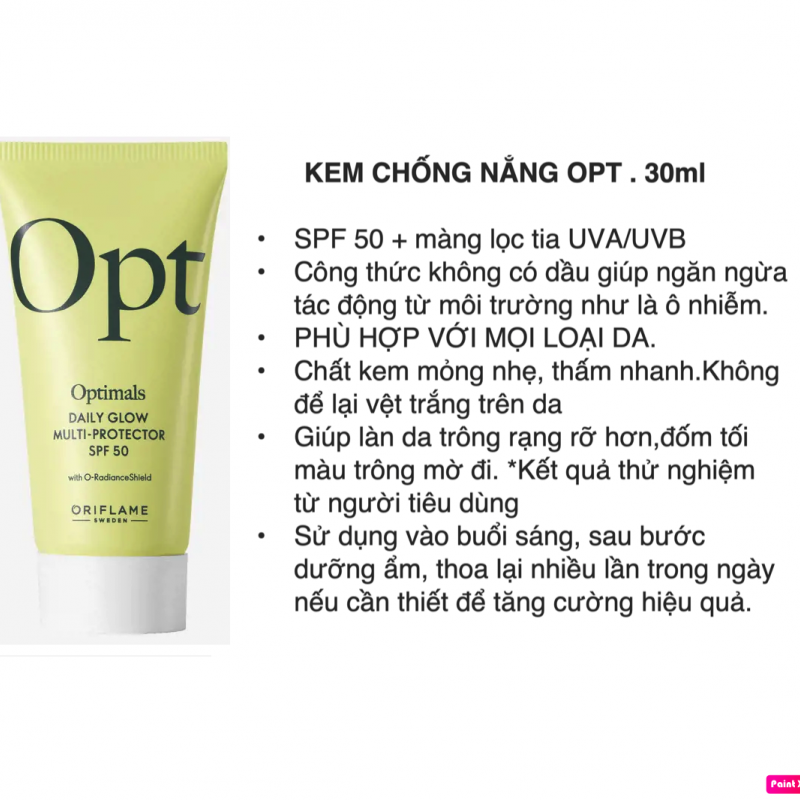 45292 Kem chống nắng Opt Optimals Daily Glow Multi-Protector SPF50
