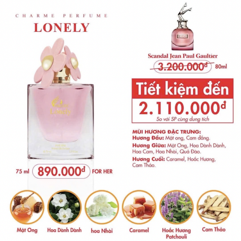SP0087913 - CHARME LONELY 75ml
